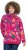 Ulla Popken Ribbon Print Turtleneck Sweatshirt Cherry Red - Mikiny & mikiny s kapucí - 