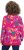 Ulla Popken Ribbon Print Turtleneck Sweatshirt Cherry Red - Mikiny & mikiny s kapucí - 