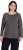 Ulla Popken Basic Round Neck Long Sleeve Slim Fit Cotton Tee Graphite Grey - Trička - 