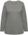 Ulla Popken Basic Round Neck Long Sleeve Slim Fit Cotton Tee Grey - Trička - 