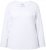 Ulla Popken Basic Round Neck Long Sleeve Slim Fit Cotton Tee Snow White - Sukně - 