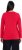 Ulla Popken Basic Round Neck Long Sleeve Slim Fit Cotton Tee Red - Trička - 
