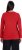 Ulla Popken Basic Round Neck Long Sleeve Slim Fit Cotton Tee Salsa Red - Trička - 