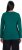 Ulla Popken Basic Round Neck Long Sleeve Slim Fit Cotton Tee Teal Green - Trička - 