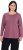 Ulla Popken Basic Round Neck Long Sleeve Slim Fit Cotton Tee Dark Rose - Trička - 