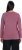 Ulla Popken Basic Round Neck Long Sleeve Slim Fit Cotton Tee Dark Rose - Trička - 