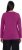 Ulla Popken Basic Round Neck Long Sleeve Slim Fit Cotton Tee Berry - Trička - 