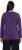 Ulla Popken Basic Round Neck Long Sleeve Slim Fit Cotton Tee Deep Violet - Trička - 