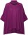 Ulla Popken Sparkling Draped Collared Tee Mulberry - Potištěná trička pro ženy - 