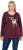 Ulla Popken Fawn Long Sleeve Graphic Tee Plum - Potištěná trička pro ženy - 
