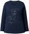 Ulla Popken Holiday Long Sleeve Graphic Tee Navy Blue - Potištěná trička pro ženy - 
