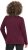Ulla Popken Holiday Long Sleeve Graphic Tee Plum - Potištěná trička pro ženy - 