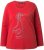 Ulla Popken Holiday Long Sleeve Graphic Tee Salsa Red - Potištěná trička pro ženy - 
