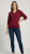 Nora Mikken GELINA Sweater Burgundy - DÁMSKÉ OBLEČENÍ XS-XXL - 