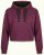 Nora Mikken KAMILLA Cropped Hoodie Mauve Wine - DÁMSKÉ OBLEČENÍ XS-XXL - 