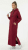 Nora Mikken MARTINA Maxi Hoodie Dress Burgundy - DÁMSKÉ OBLEČENÍ XS-XXL - 