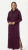 Nora Mikken MARTINA Maxi Hoodie Dress Mauve Wine - DÁMSKÉ OBLEČENÍ XS-XXL - 