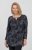 Scandinavian Caramel Triangles Tunic Dark Blue - Potištěná trička pro ženy - 