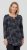 Scandinavian Caramel Triangles Tunic Dark Blue - Potištěná trička pro ženy - 