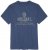 Adamo Sandro Regular fit Slub effect T-shirt Indigo Blue - Trička - Trička nadměrné velikosti - 2XL-14XL