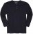 Adamo Sven Regular fit Serafino Long sleeve T-shirt Navy - Trička - Trička nadměrné velikosti - 2XL-14XL
