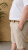 Kam Jeans 3402 Belted Dobby Weave Stretch Chino Shorts Beige - Šortky - Šortky Nadměrné Velikosti W40-W60