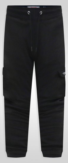 D555 Dexter 1 Cargo Jogger With Bear Embroidery TALL Černá - TALL tepláky - TALL tepláky pro vysoké muže