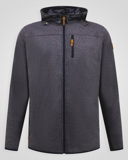 D555 Conrad Detachable Hood Bonded Fleece Zip Through Hoody Námořnická modrá - Mikiny & mikiny s kapucí - Mikiny & Mikiny s kapucí 2XL-12XL
