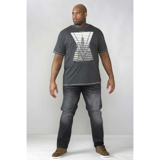 D555 Benson Tapered Fit Stretch Jeans Stonewash TALL SIZES - PÁNSKÉ OBLEČENÍ MT-6XLT - TALL-velikosti