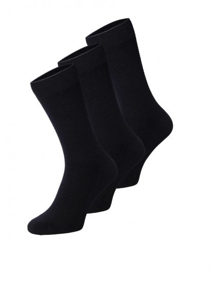 Jack & Jones Fipo Ponožky Černá 3-pack - Spodní prádlo - Spodní Prádlo Nadměrné Velikosti 2XL-8XL