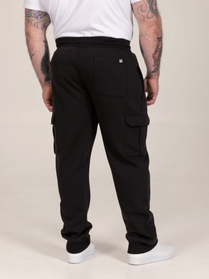 D555 Dexter 1 Cargo Jogger With Bear Embroidery Černá - Tepláky & kraťasy - Tepláky a Teplákové Kraťasy 2XL-12XL