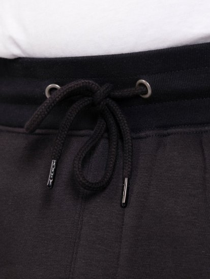 D555 Dexter 1 Cargo Jogger With Bear Embroidery Černá - Tepláky & kraťasy - Tepláky a Teplákové Kraťasy 2XL-12XL