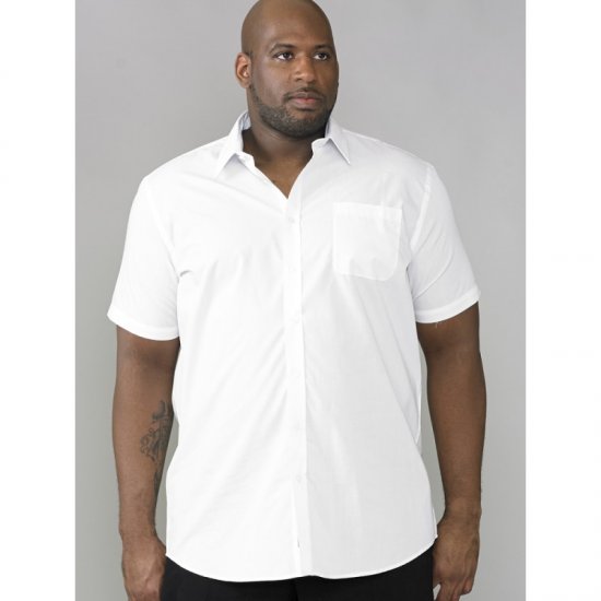 D555 Delmar Easy Iron-Shirt White - Košile - Košile 2XL-10XL