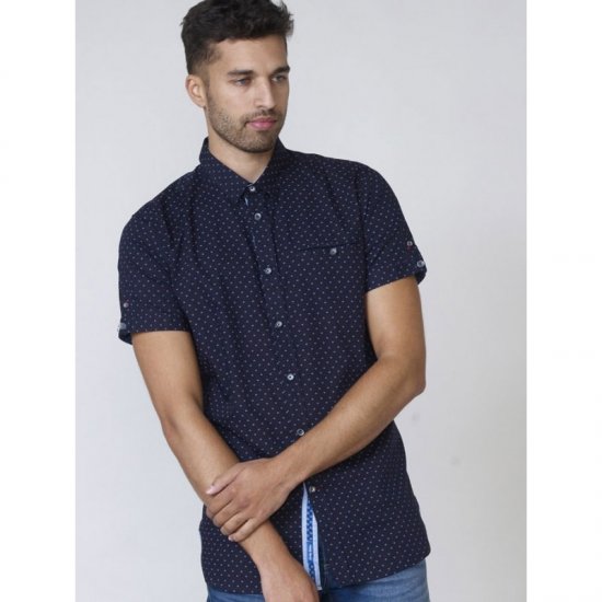 D555 Kurt Printed Short Sleeve Shirt - Košile - Košile 2XL-10XL