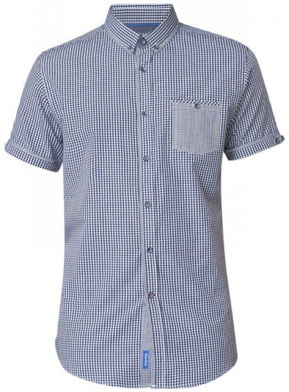 D555 Hank Gingham Short Sleeve Shirt - Košile - Košile 2XL-10XL