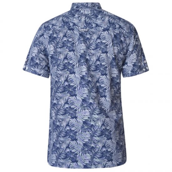 D555 Sheldon Hawaii Shirt Navy - Košile - Košile 2XL-10XL