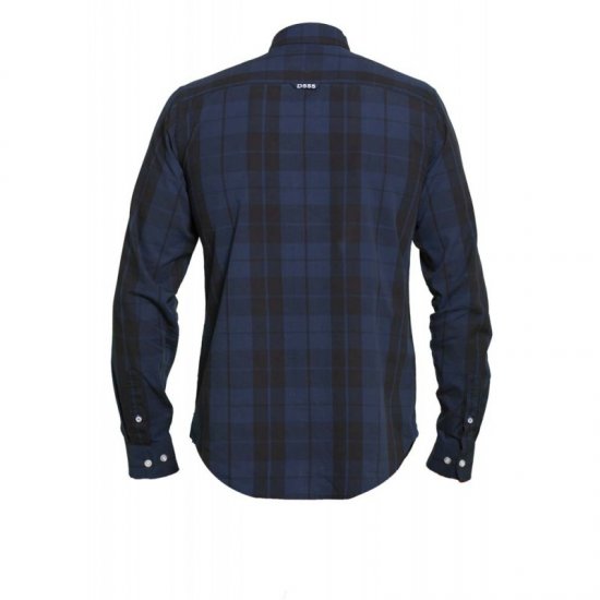 D555 Davenport Long Sleeve Shirt Navy - Košile - Košile 2XL-10XL