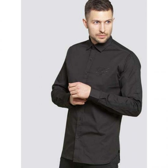 D555 Michael Couture Stretch Shirt Black - Košile - Košile 2XL-10XL