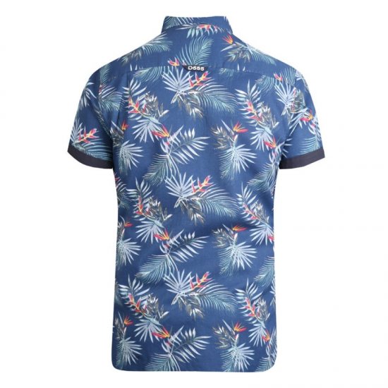 D555 Reuben Hawaii Shirt Navy - Košile - Košile 2XL-10XL