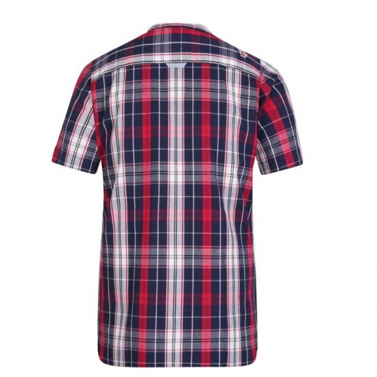 D555 Terell Shirt Navy/Red - Košile - Košile 2XL-10XL
