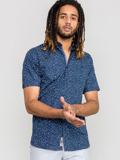 D555 FINDON Print Shirt - Košile - Košile 2XL-10XL