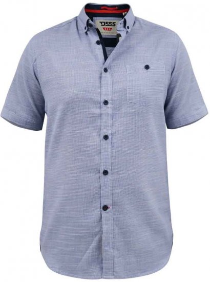 D555 Hadley S/S Micro Dog Tooth Check Shirt - Košile - Košile 2XL-10XL