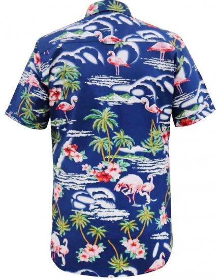D555 Durham Flamingo Hawaiian Ao Print Shirt - Košile - Košile 2XL-10XL