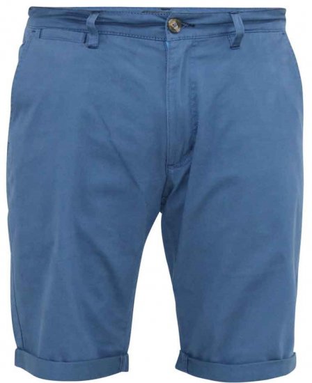 D555 Nelson Stretch Chino Shorts Blue - Šortky - Šortky Nadměrné Velikosti W40-W60