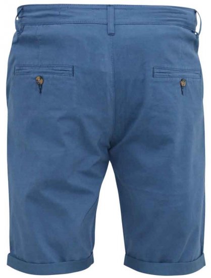 D555 Nelson Stretch Chino Shorts Blue - Šortky - Šortky Nadměrné Velikosti W40-W60