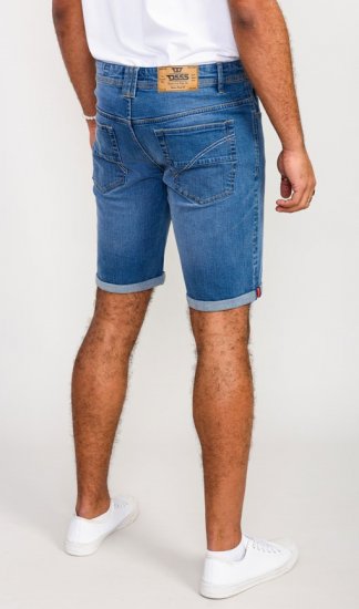 D555 Suffolk Blue Stretch Denim Shorts - Šortky - Šortky Nadměrné Velikosti W40-W60