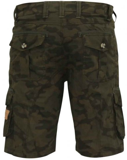 D555 Woobridge Camo Cotton Cargo Shorts - Šortky - Šortky Nadměrné Velikosti W40-W60