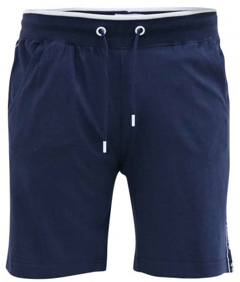 D555 Brantham Couture Elasticated Waistband Shorts Navy - Tepláky & kraťasy - Tepláky a Teplákové Kraťasy 2XL-12XL