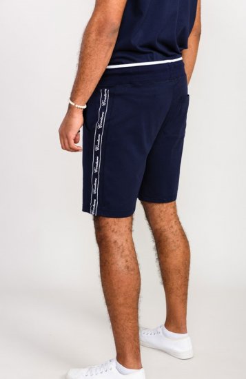 D555 Brantham Couture Elasticated Waistband Shorts Navy - Tepláky & kraťasy - Tepláky a Teplákové Kraťasy 2XL-12XL