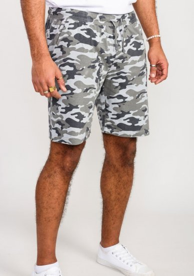 D555 Carlton Elasticated Waist Jersey Camo Shorts - Tepláky & kraťasy - Tepláky a Teplákové Kraťasy 2XL-12XL
